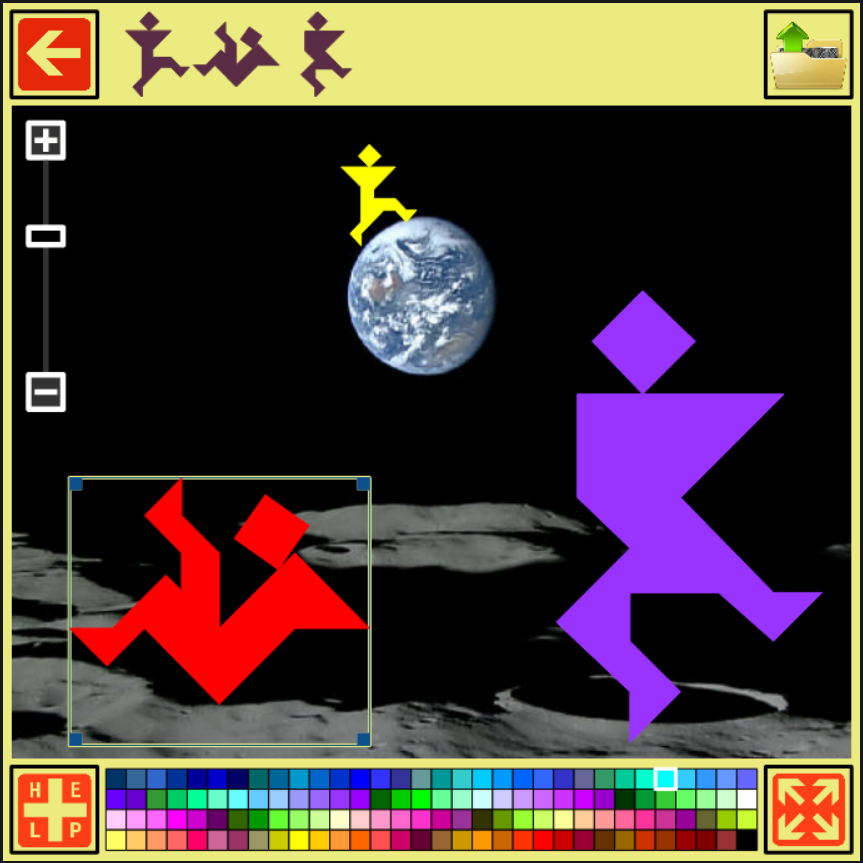 Tangram Puzzle Landscape image Tangram Puzzle Landscape